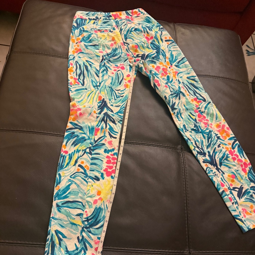 LIKE NEW LILY PULITZER SIZE 0 SLIM LEG - Picture 2 of 8